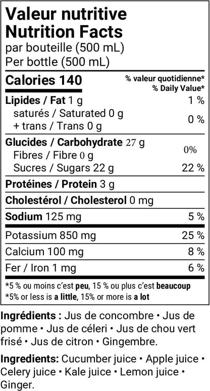 Breezy Cucumber Fresh Vegetable Juice – 12-Pack