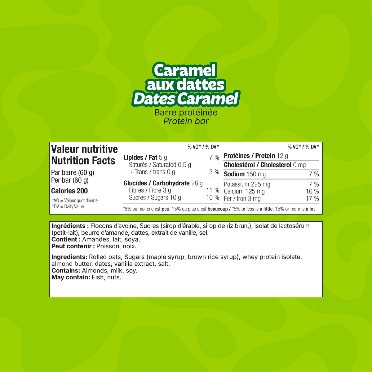 Dates Caramel Protein Bars – 12-Pack